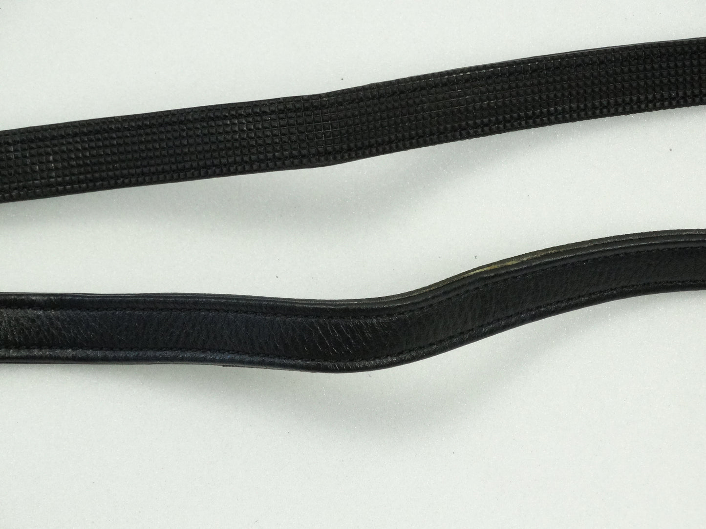 Rênes 5/8 cuir et grip, sans taquet, avec arrêtoirs