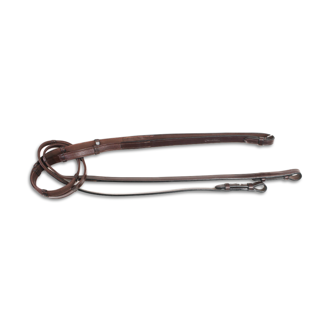 Rênes cuir et grip avec taquets sans arrêtoirs