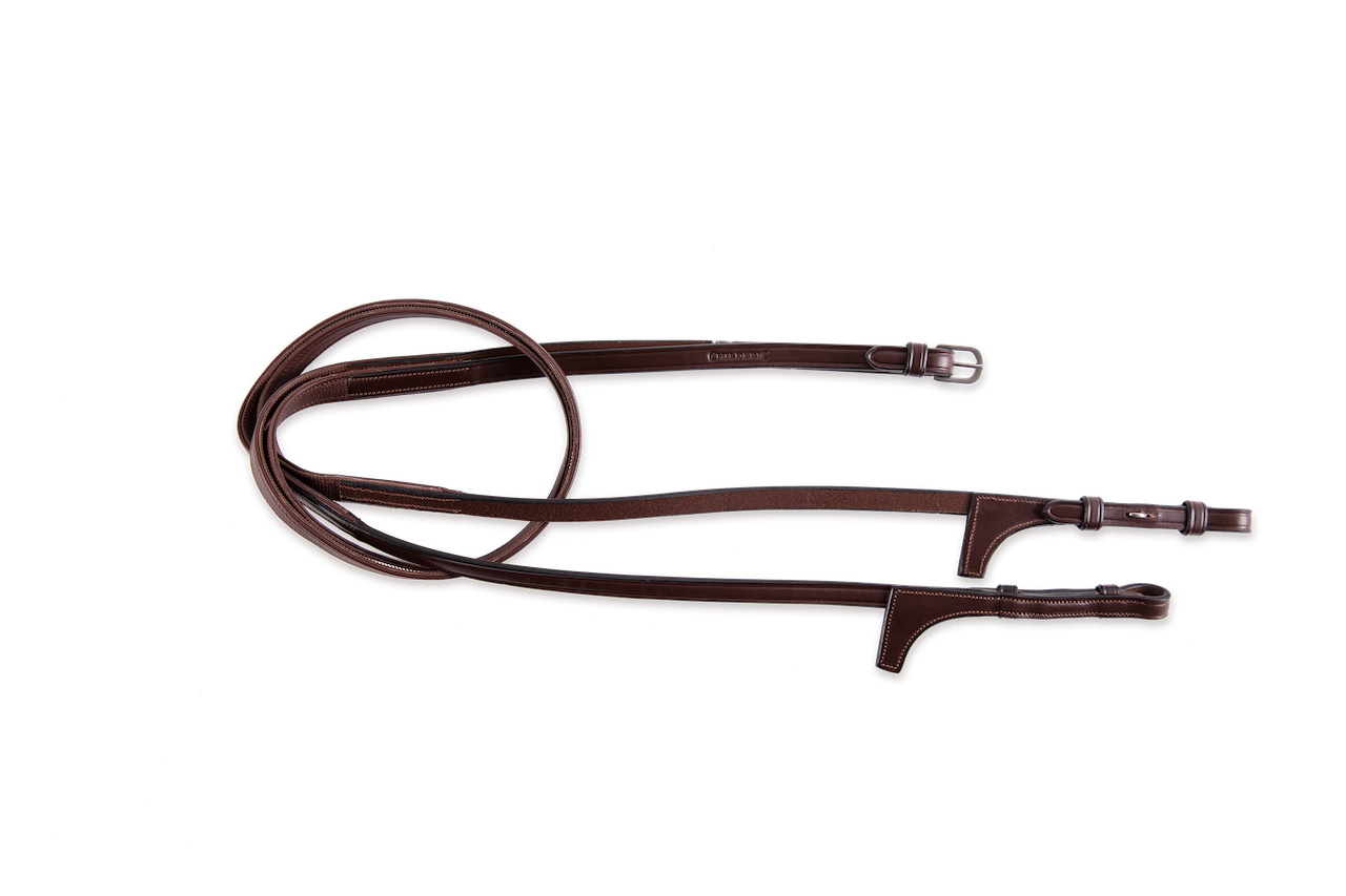 Rênes Cuir et Grip 5/8 avec arrêtoirs
