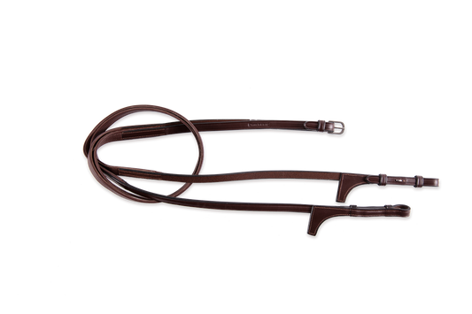Rênes Cuir et Grip 5/8 avec arrêtoirs