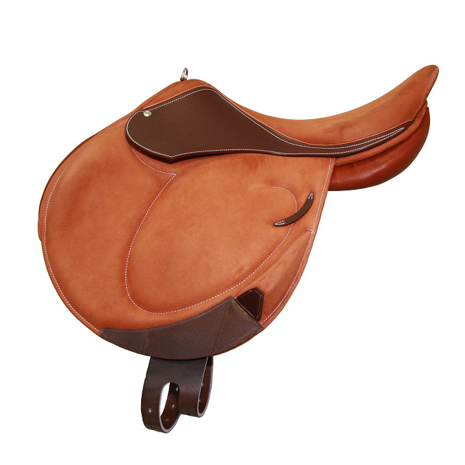 Modèle CFAP cross selle sur-mesure Childéric cuir bespoke saddle fait en France made in France fait main monoquartier
