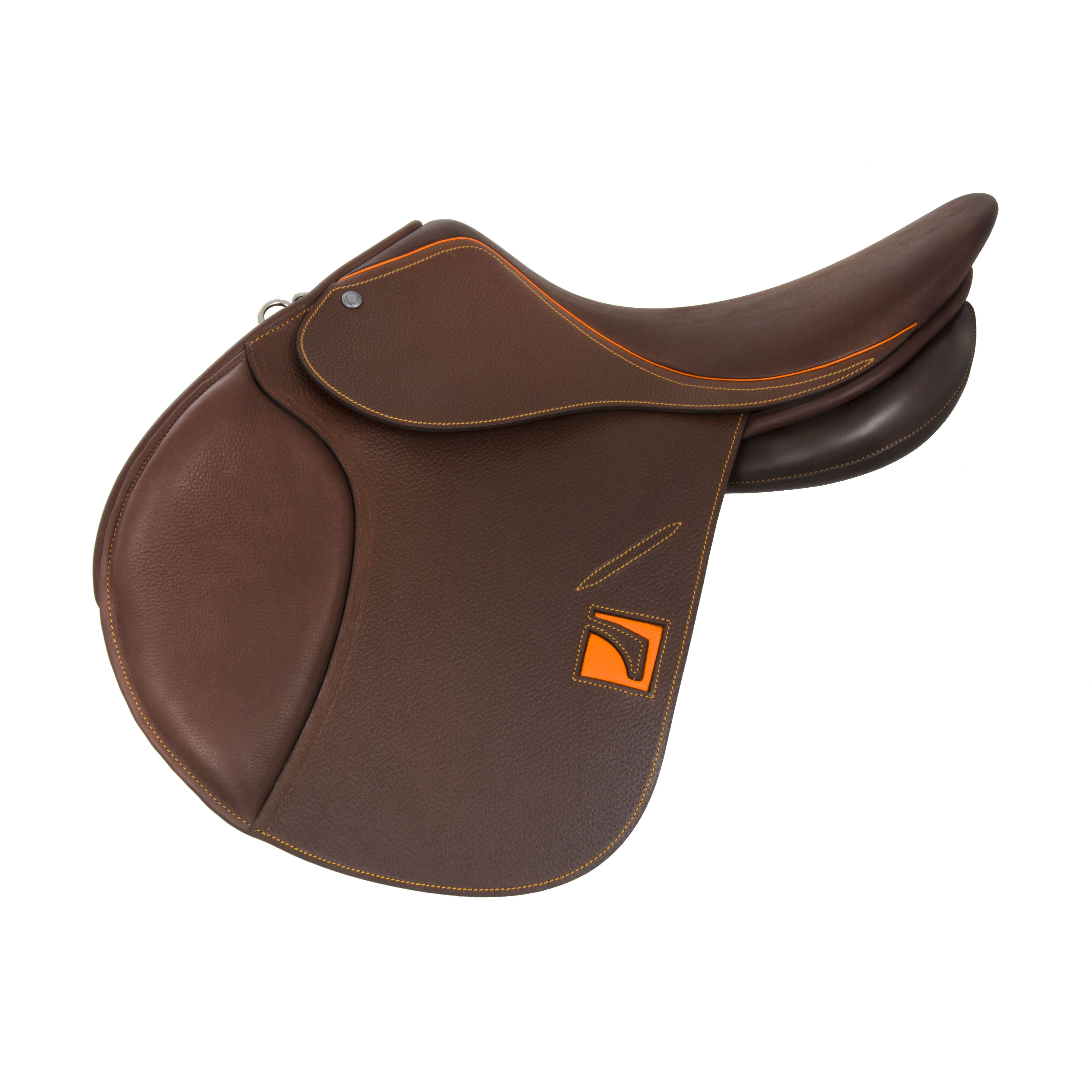 Modèle FLP saut d'obstacles CSO selle sur-mesure Childéric cuir bespoke saddle fait en France made in France fait main