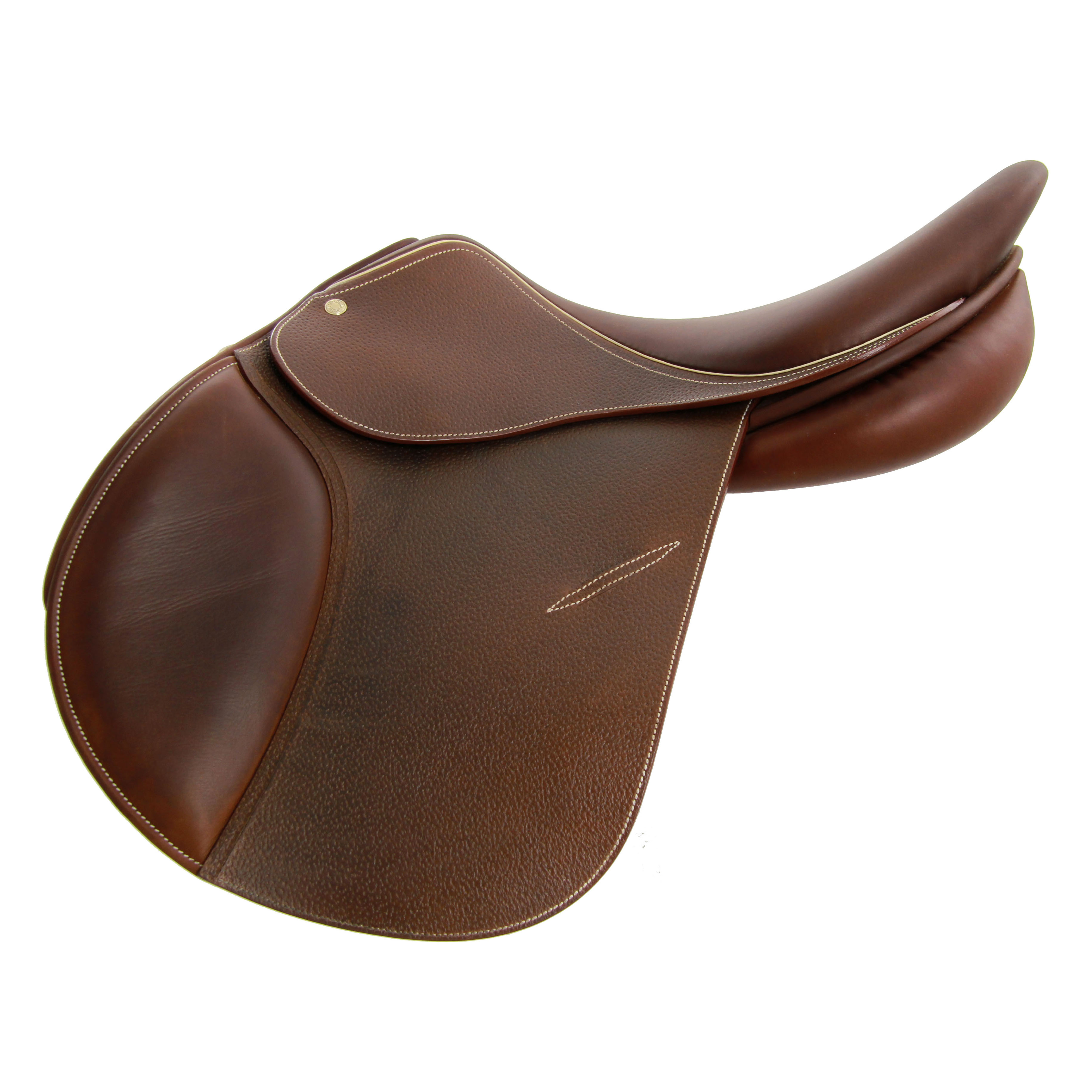 Modèle FSP saut d'obstacles CSO selle sur-mesure Childéric cuir bespoke saddle fait en France made in France fait main