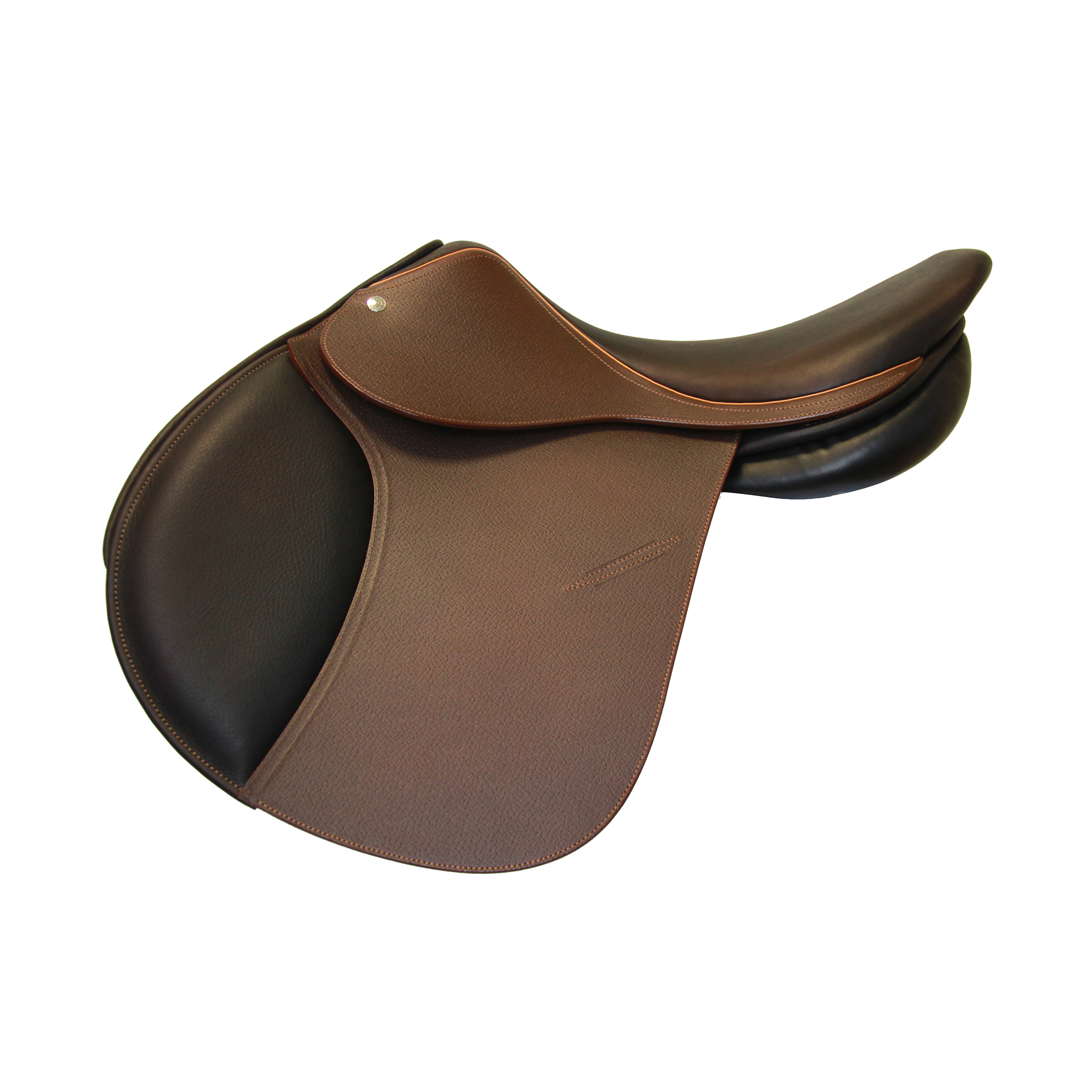 Modèle FSP saut d'obstacles CSO selle sur-mesure Childéric cuir bespoke saddle fait en France made in France fait main
