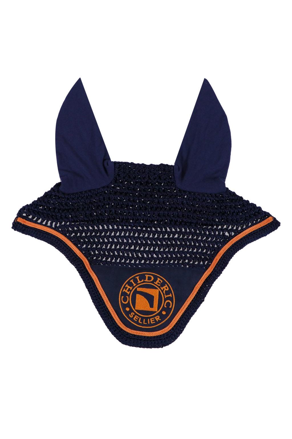 fly veil navy bonnet cheval chevaux bleu