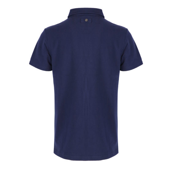 man polo navy-back polo homme bleu Childéric dos